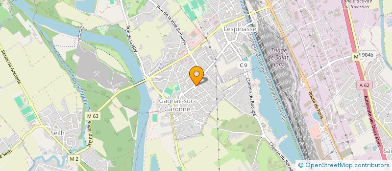 localisation de l'entreprise MONSIEUR ERIC MIRANDA  GAGNAC-SUR-GARONNE