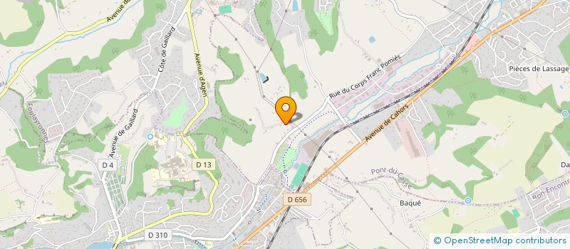 localisation de l'entreprise MONSIEUR ERIC MIREMONT  PONT-DU-CASSE