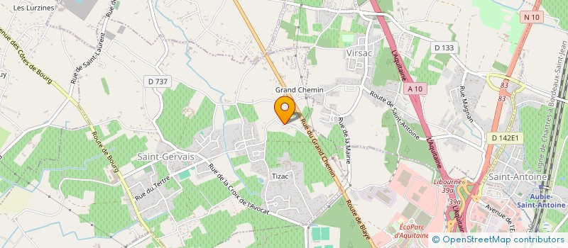 localisation de l'entreprise MONSIEUR ERIC MOBILI  SAINT-GERVAIS