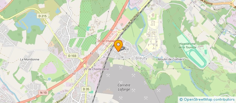 localisation de l'entreprise MONSIEUR ERIC MOINIER  LA COURONNE