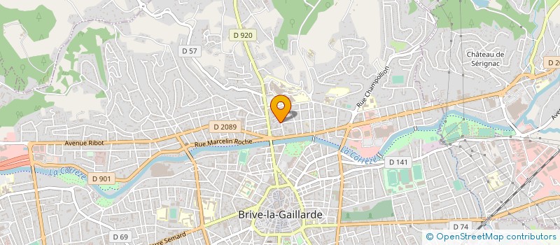 localisation de l'entreprise MONSIEUR ERIC MOLAS  BRIVE LA GAILLARDE