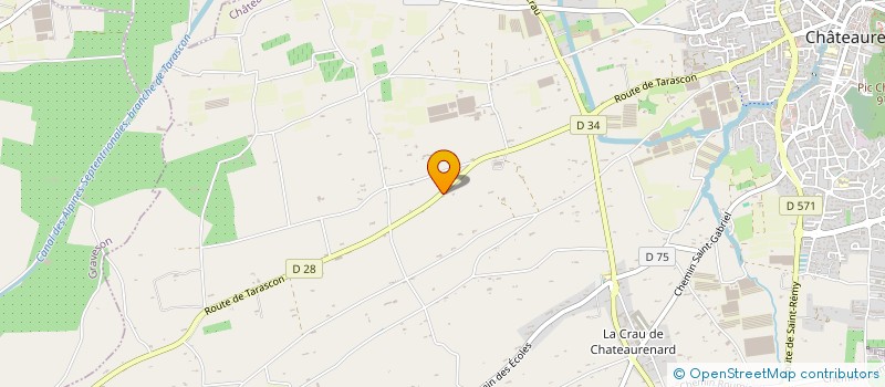 localisation de l'entreprise MONSIEUR ERIC MOLINARI  CHATEAURENARD