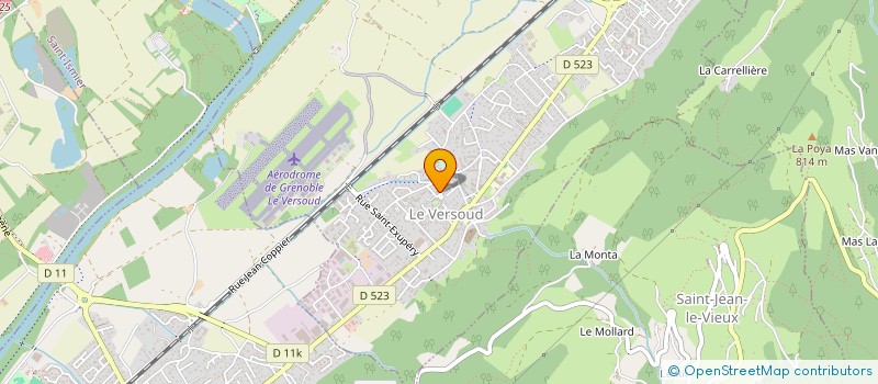 localisation de l'entreprise MONSIEUR ERIC MOLLARD  LE VERSOUD