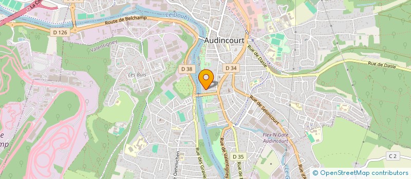 localisation de l'entreprise MONSIEUR ERIC MOLNAR  AUDINCOURT