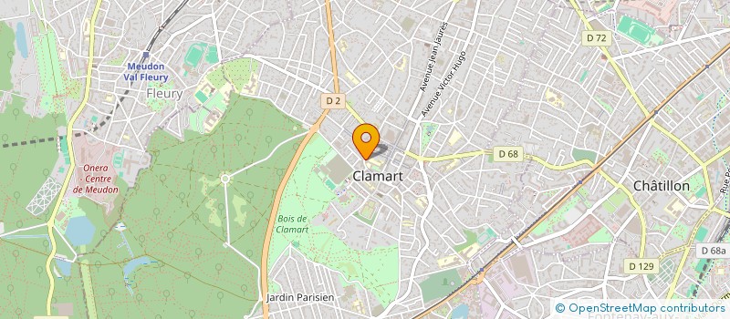 localisation de l'entreprise MONSIEUR ERIC MONCEL à CLAMART