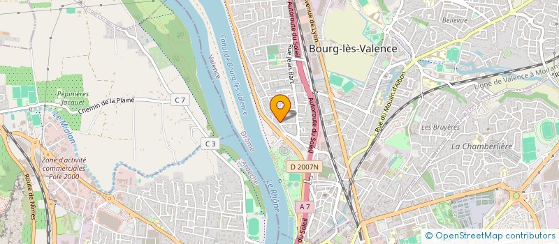 localisation de l'entreprise MONSIEUR ERIC MONCORGER  BOURG-LES-VALENCE