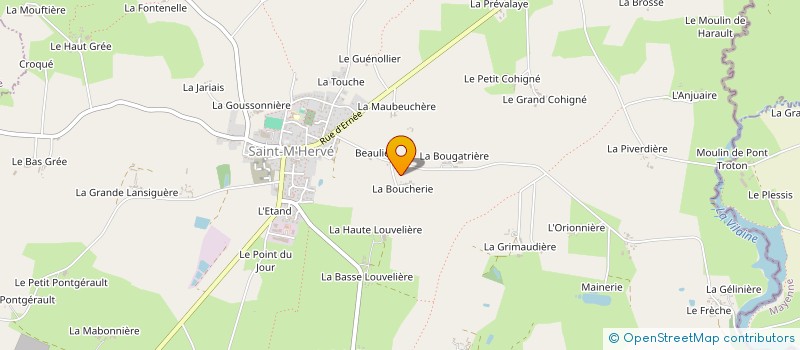 localisation de l'entreprise MONSIEUR ERIC MONFORT à SAINT-M'HERVE