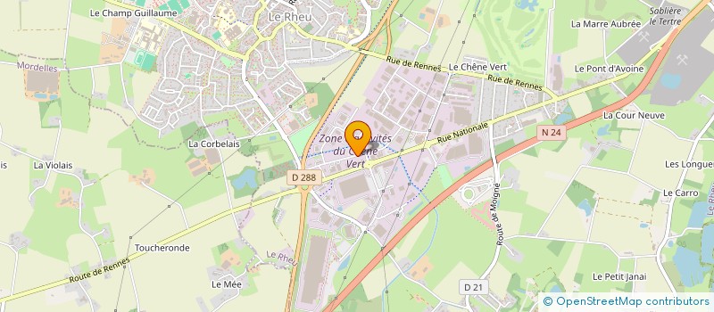 localisation de l'entreprise MONSIEUR ERIC MONGENOTY  LE RHEU