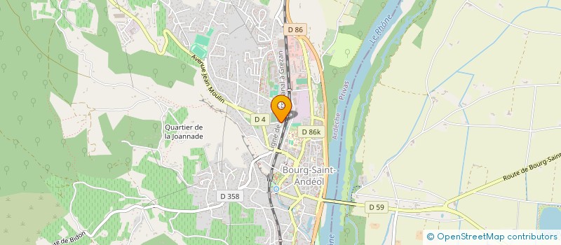 localisation de l'entreprise MONSIEUR ERIC MONTAGNON  BOURG-SAINT-ANDEOL