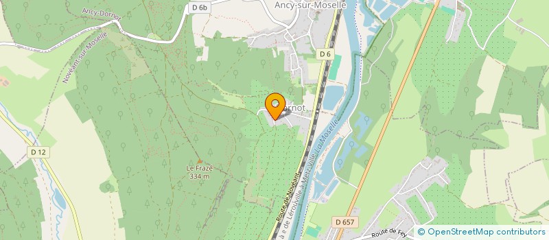 localisation de l'entreprise MONSIEUR ERIC MONTANAVELLI  ANCY-DORNOT