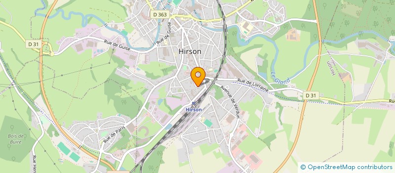 localisation de l'entreprise MONSIEUR ERIC MONTARDIER  HIRSON