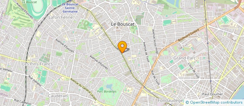 localisation de l'entreprise MONSIEUR ERIC MONTEAU à LE BOUSCAT