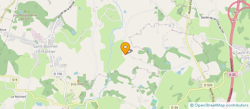 localisation de l'entreprise MONSIEUR ERIC MONTEIL  SAINT-BONNET-L'ENFANTIER