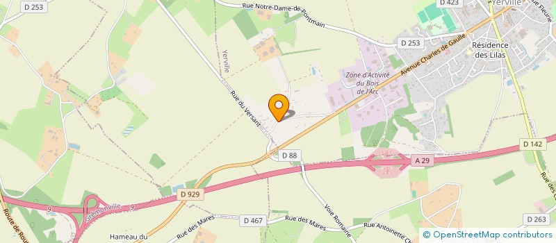 localisation de l'entreprise MONSIEUR ERIC MONTIER  YERVILLE