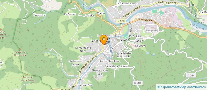 localisation de l'entreprise MONSIEUR ERIC MORA  LE CHEYLARD