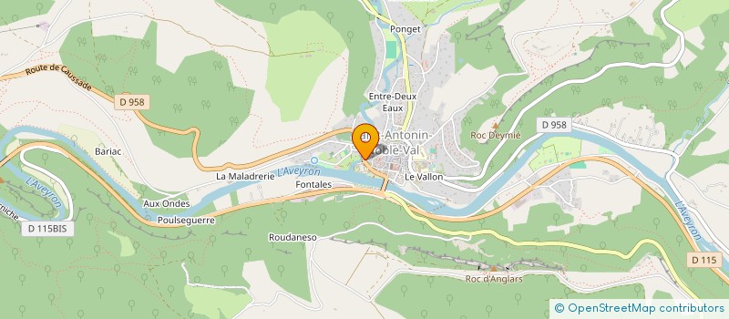 localisation de l'entreprise MONSIEUR ERIC MORAND  SAINT-ANTONIN-NOBLE-VAL