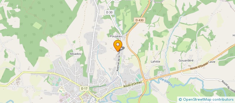 localisation de l'entreprise MONSIEUR ERIC MOREAU à SALIES-DE-BEARN