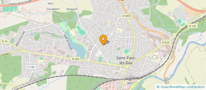 localisation de l'entreprise MONSIEUR ERIC MORLIGHEM  SAINT-PAUL-LES-DAX