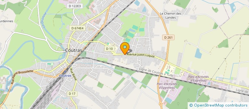 localisation de l'entreprise MONSIEUR ERIC MOTARD  COUTRAS