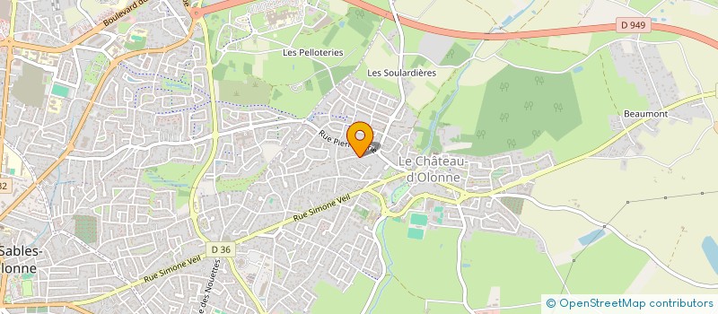 localisation de l'entreprise MONSIEUR ERIC MOTEAU à LES SABLES D'OLONNE
