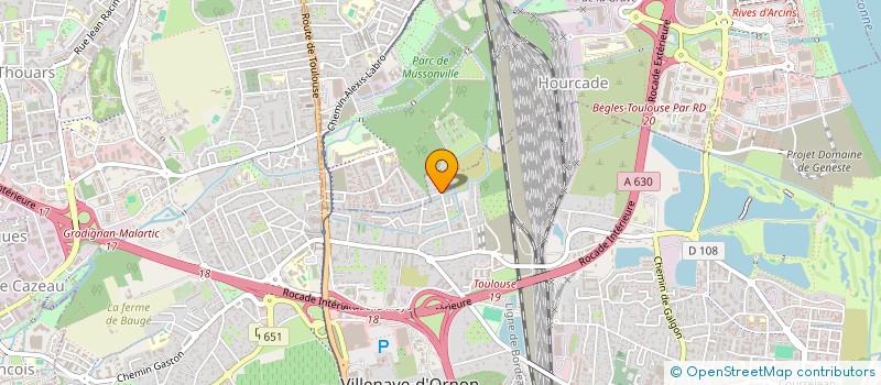 localisation de l'entreprise MONSIEUR ERIC MOULINE  VILLENAVE-D'ORNON