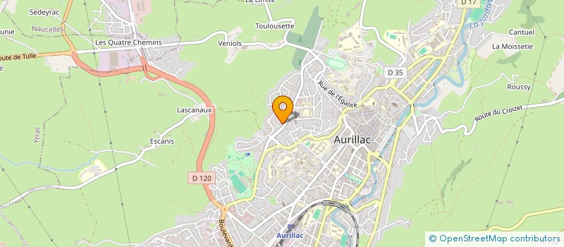 localisation de l'entreprise MONSIEUR ERIC MOUMINOUX à AURILLAC