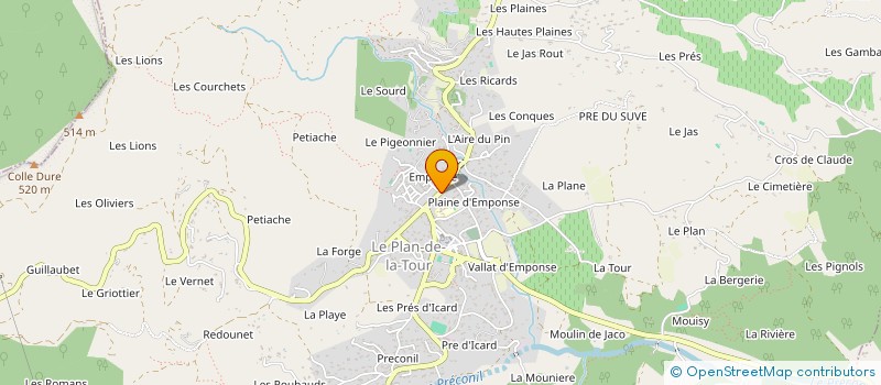 localisation de l'entreprise MONSIEUR ERIC MOUNIGUET à LE PLAN-DE-LA-TOUR