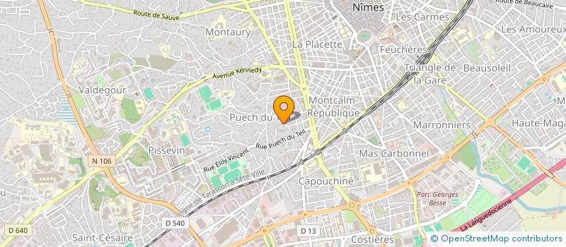localisation de l'entreprise MONSIEUR ERIC MOURISSARGUES à NIMES