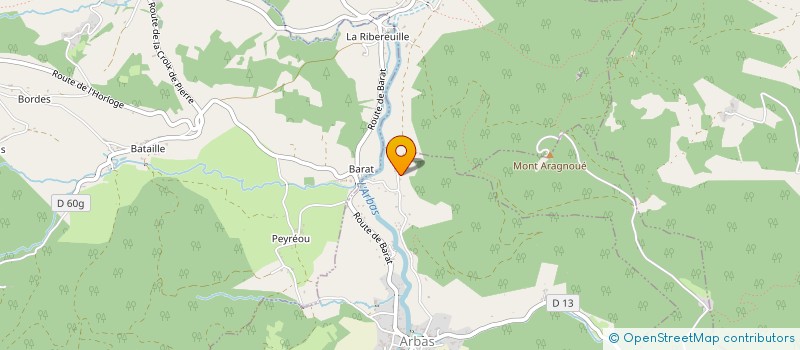 localisation de l'entreprise MONSIEUR ERIC MOUSQUE  ARBAS