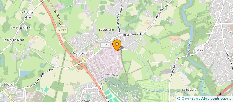 localisation de l'entreprise MONSIEUR ERIC MOUTON  TREILLIERES