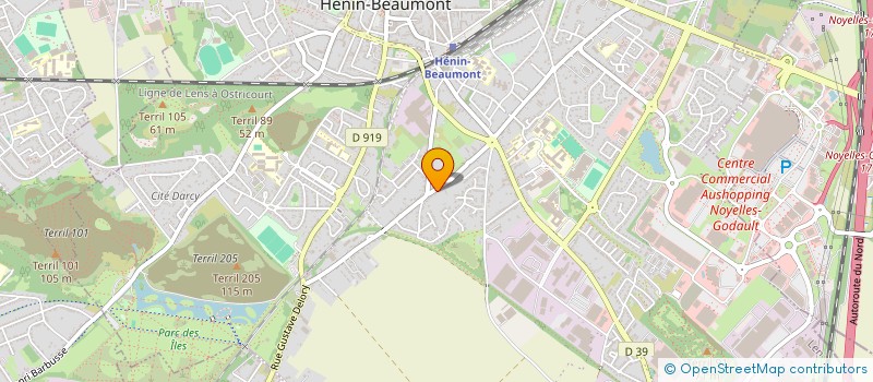 localisation de l'entreprise MONSIEUR ERIC MOUY  HENIN-BEAUMONT