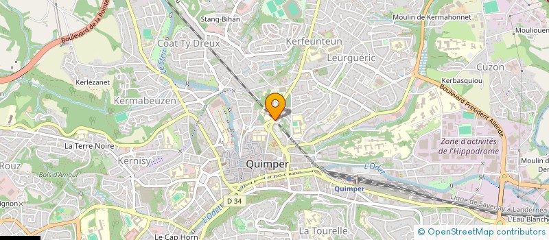 localisation de l'entreprise MONSIEUR ERIC MOYSAN  ERGUE GABERIC