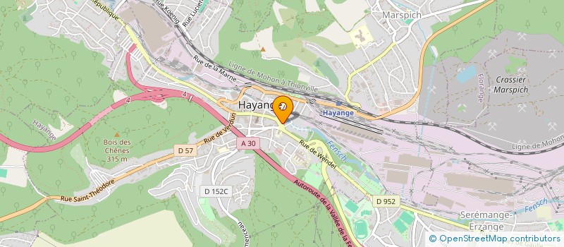 localisation de l'entreprise MONSIEUR ERIC MULLER  HAYANGE