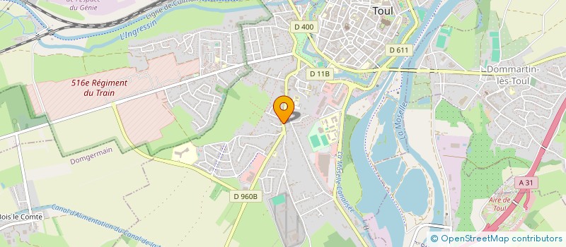 localisation de l'entreprise MONSIEUR ERIC MULLER  TOUL