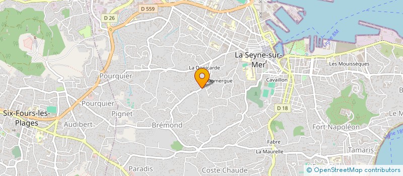 localisation de l'entreprise MONSIEUR ERIC NADREAU à LA SEYNE-SUR-MER