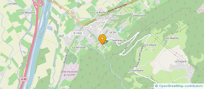 localisation de l'entreprise MONSIEUR ERIC NAON  SAINT-QUENTIN-SUR-ISERE