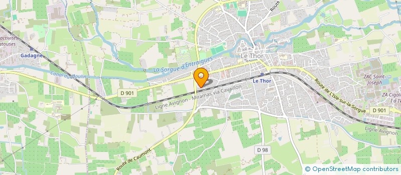 localisation de l'entreprise MONSIEUR ERIC NAUD  LE THOR