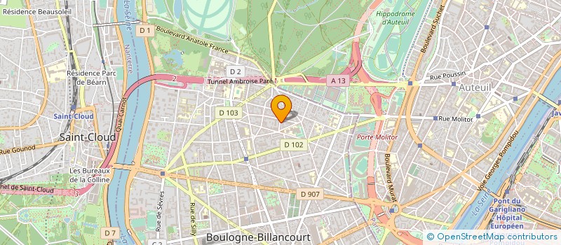 localisation de l'entreprise MONSIEUR ERIC NAVILLOD à BOULOGNE-BILLANCOURT