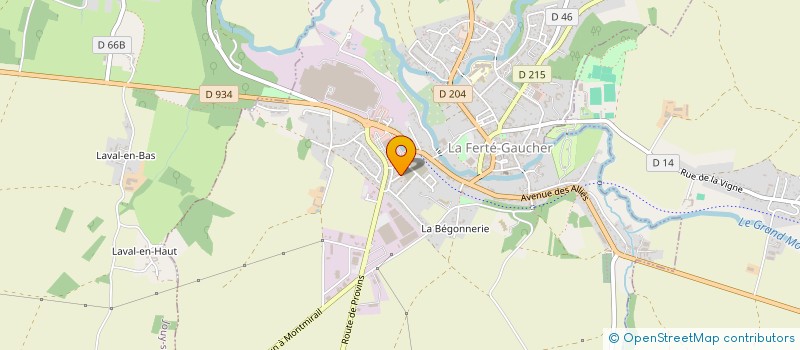 localisation de l'entreprise MONSIEUR ERIC NDOMBA  LA FERTE-GAUCHER