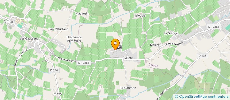 localisation de l'entreprise MONSIEUR ERIC NEGRIER  VILLEGOUGE