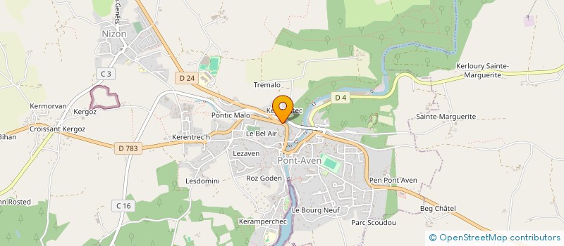 localisation de l'entreprise MONSIEUR ERIC NEMEC à PONT-AVEN