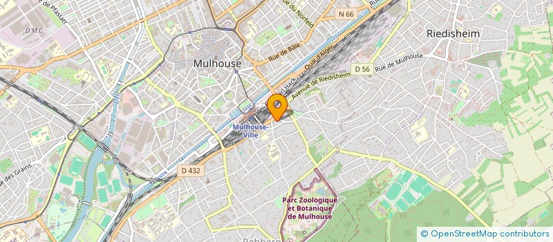 localisation de l'entreprise MONSIEUR ERIC NEUVILLE  MULHOUSE