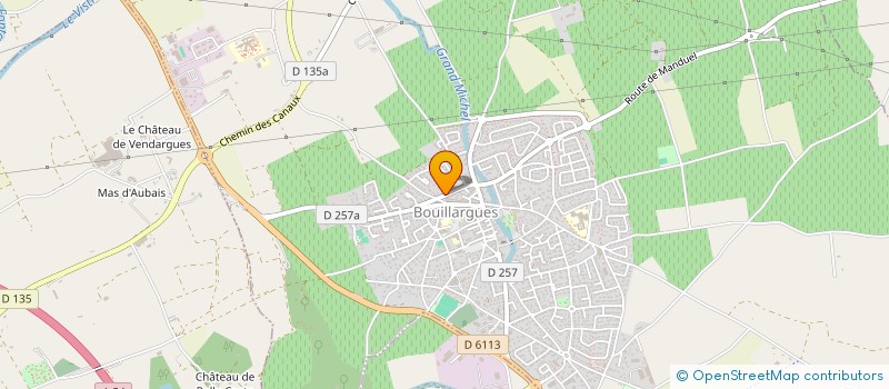 localisation de l'entreprise MONSIEUR ERIC NICOLAS  BOUILLARGUES