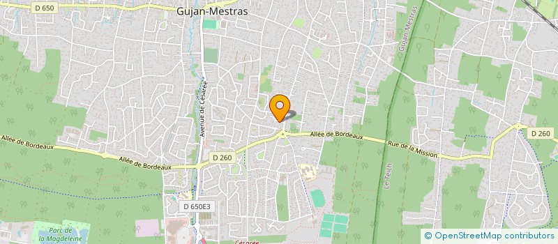 localisation de l'entreprise MONSIEUR ERIC NICOLAS  GUJAN-MESTRAS