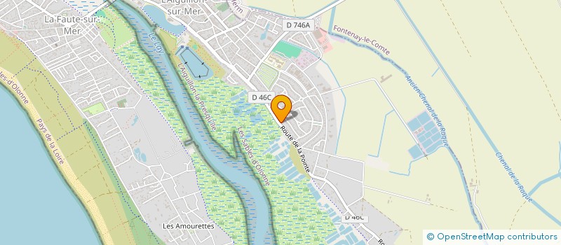 localisation de l'entreprise MONSIEUR ERIC NICOU à L'AIGUILLON-LA-PRESQU'ILE