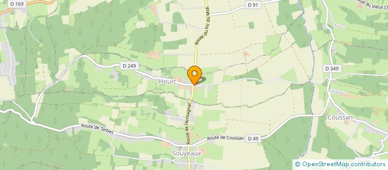 localisation de l'entreprise MONSIEUR ERIC NOGUES  HOURC