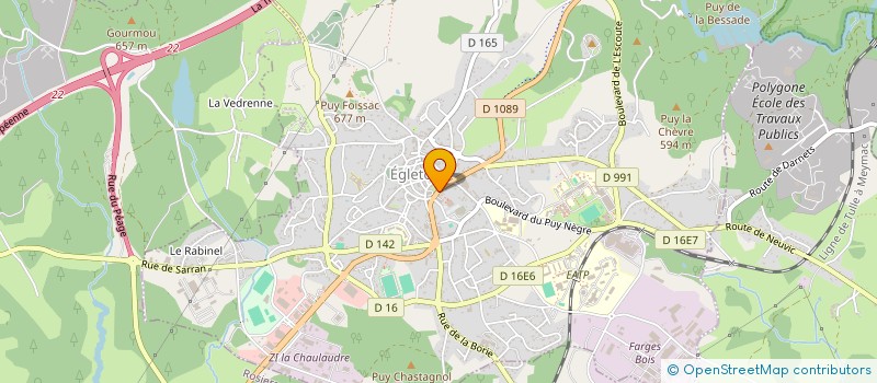 localisation de l'entreprise MONSIEUR ERIC NORELLE à EGLETONS