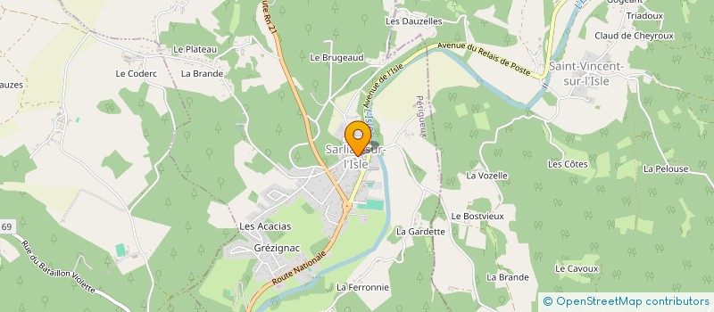 localisation de l'entreprise MONSIEUR ERIC NOUELLE  SARLAT-LA-CANEDA