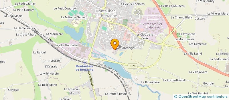 localisation de l'entreprise MONSIEUR ERIC NOURY  MONTAUBAN-DE-BRETAGNE