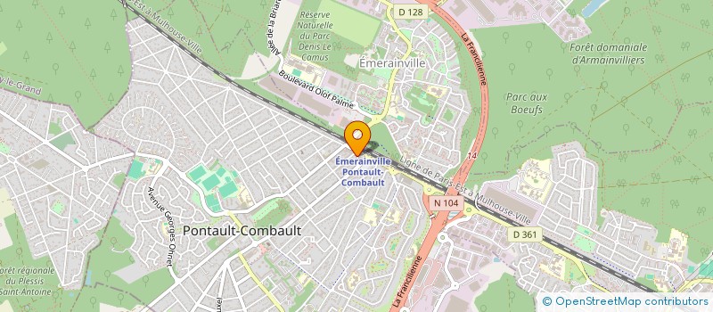 localisation de l'entreprise MONSIEUR ERIC NTAMBA MBERI à PONTAULT-COMBAULT